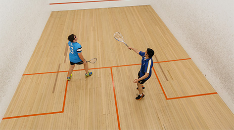 People playing squash